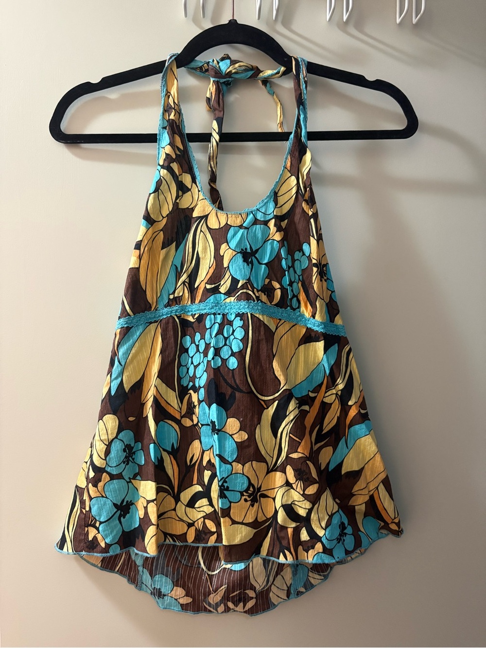 Women’s Floral Halter Tank Top